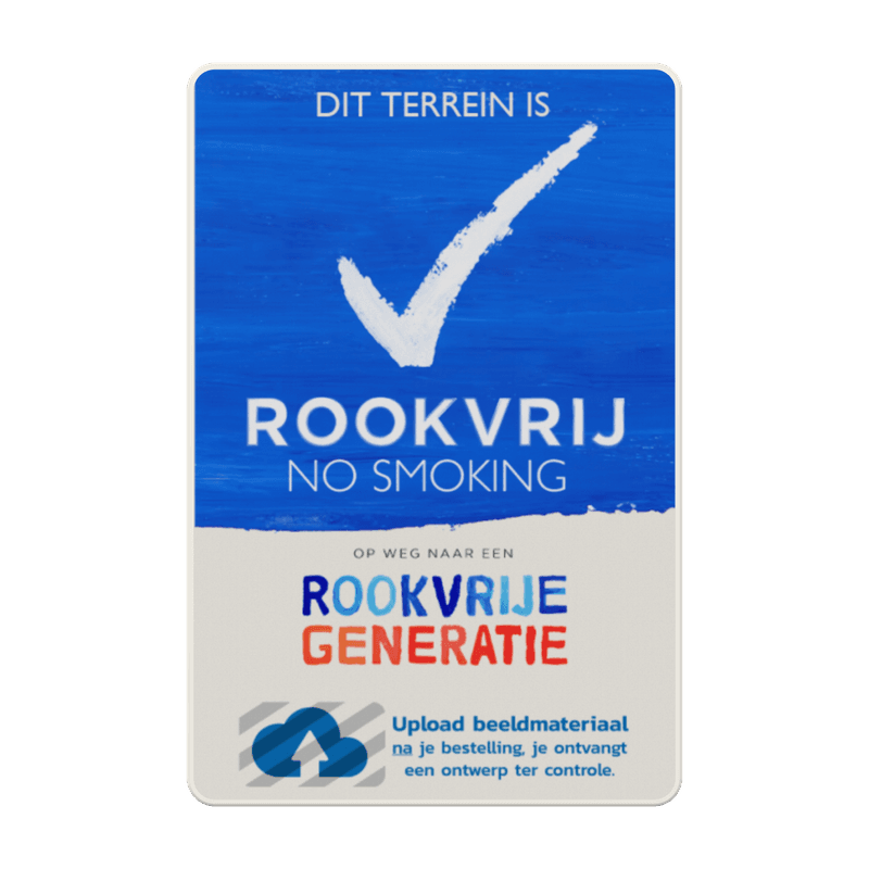Informatiebord basic - Rookvrije Generatie 2-talig met logo