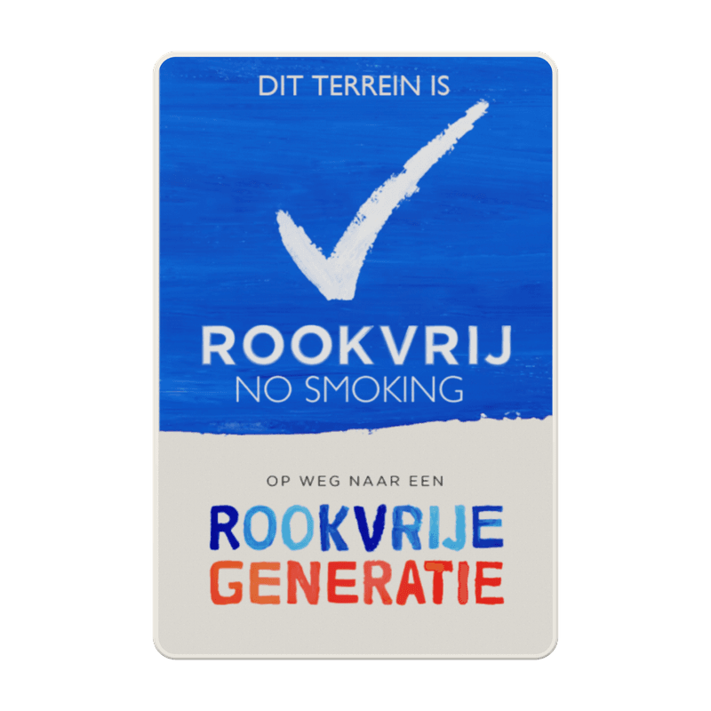 Informatiebord Rookvrije Generatie 2-talig basic