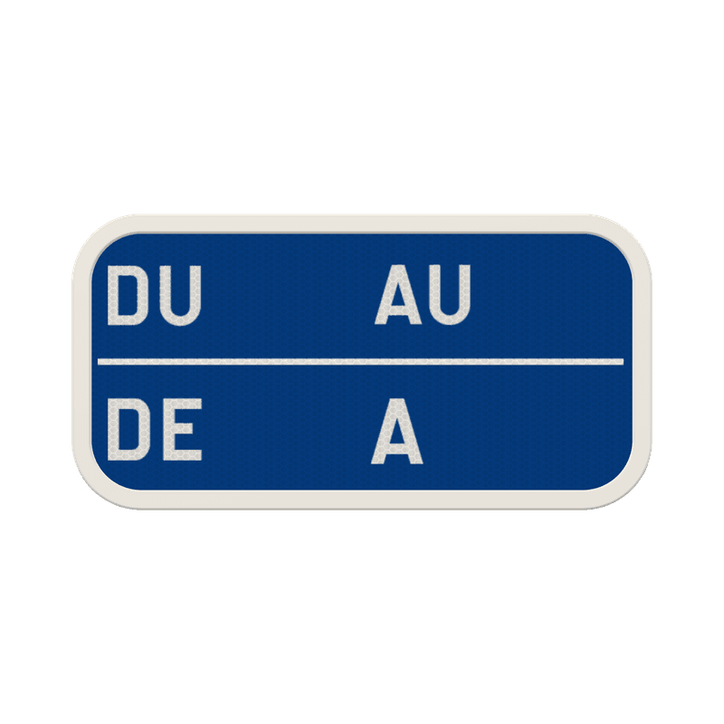 Panneau G2000 - G type VIId - Panneaux additionnels d'arrêt et de stationnement