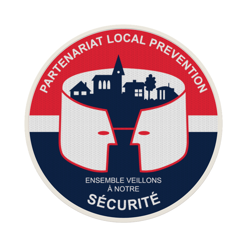 Panneau PLP Rond – Partenariat Local de Prévention