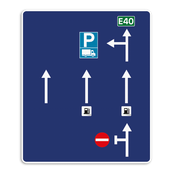 Informatiebord 1100x1300 reflecterend met je eigen opdruk