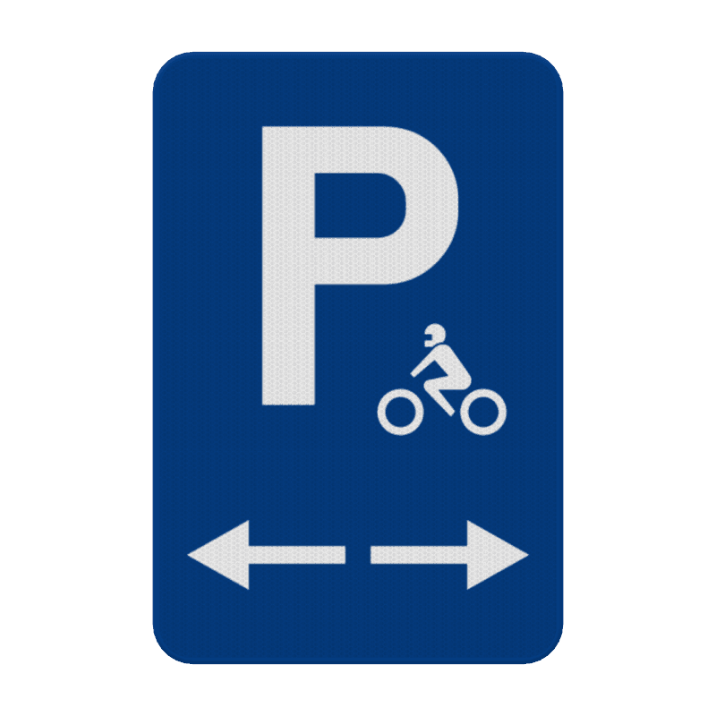 Parkeerbord motoren