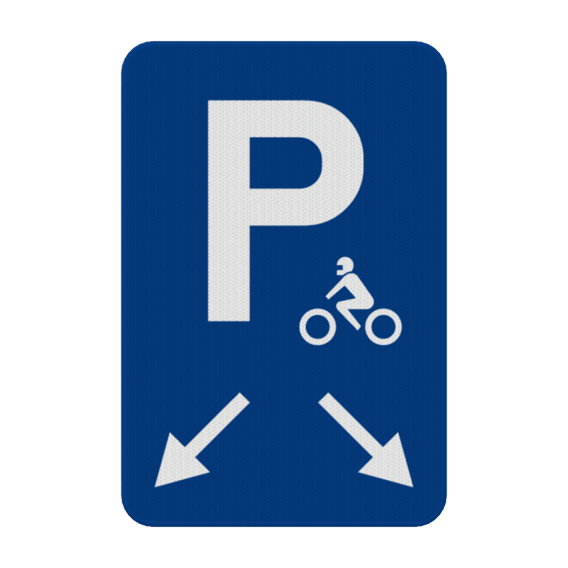 Parkeerbord motoren - 2 plaatsen