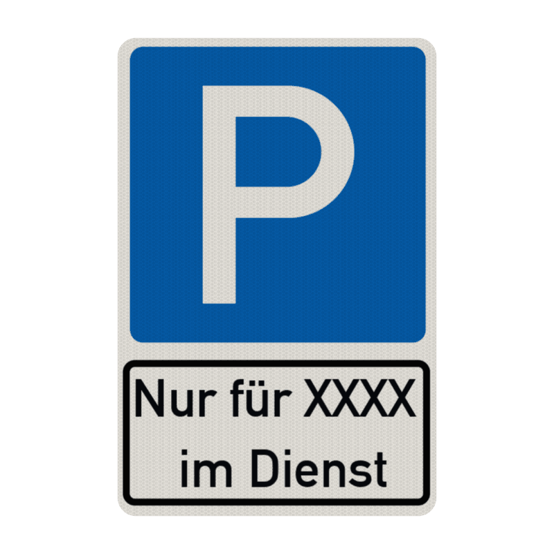 Parkschilder - Parkplatz nur für Bedienstete