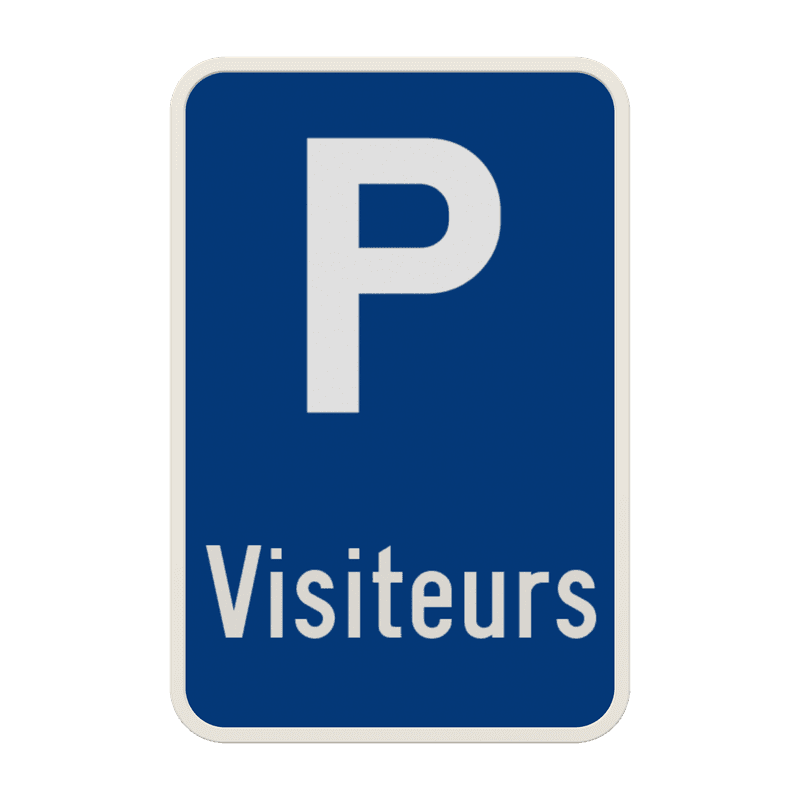 Panneau de stationnement - visiteurs