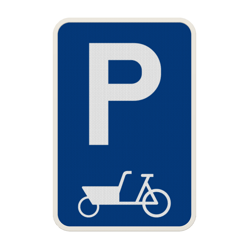 Panneau de stationnement E9 - vélo-cargo