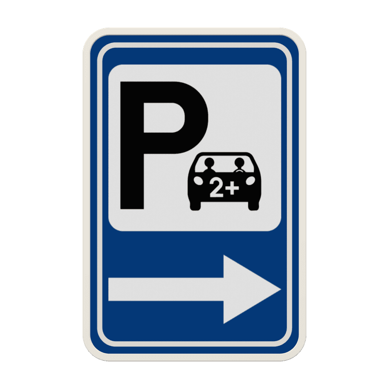 Panneau G2000 - F59C - Annonce d’un parking
