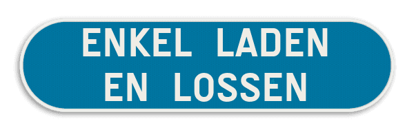 Parkeerbord Enkel laden en lossen - Klein formaat