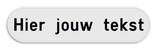 Informatiebord - tekst - 400x100mm