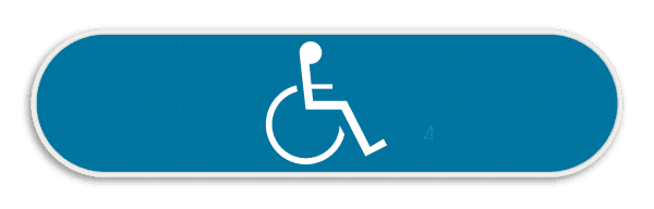 Verkeersbord - Personen met een handicap - Klein Formaat