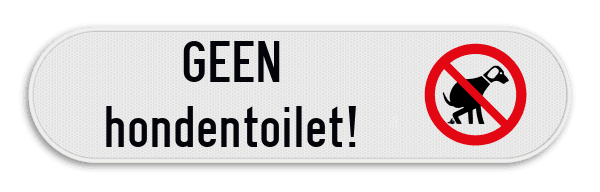 Verbod hondenpoep - 400x100mm