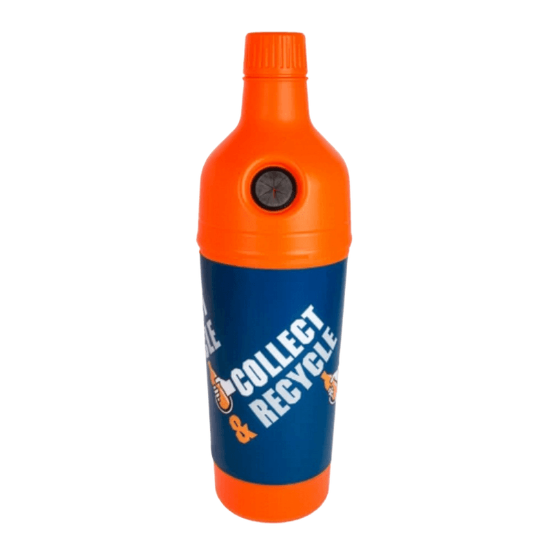 PETman afvalbak, oranje - inhoud 210 liter