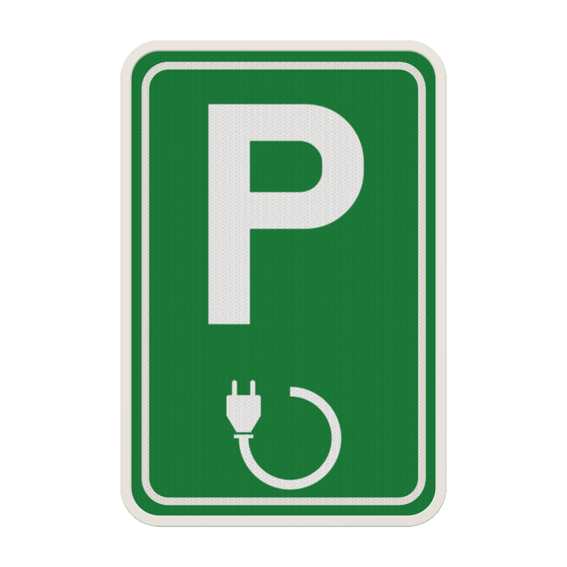 Panneau de parking – Borne de recharge pour voiture électrique