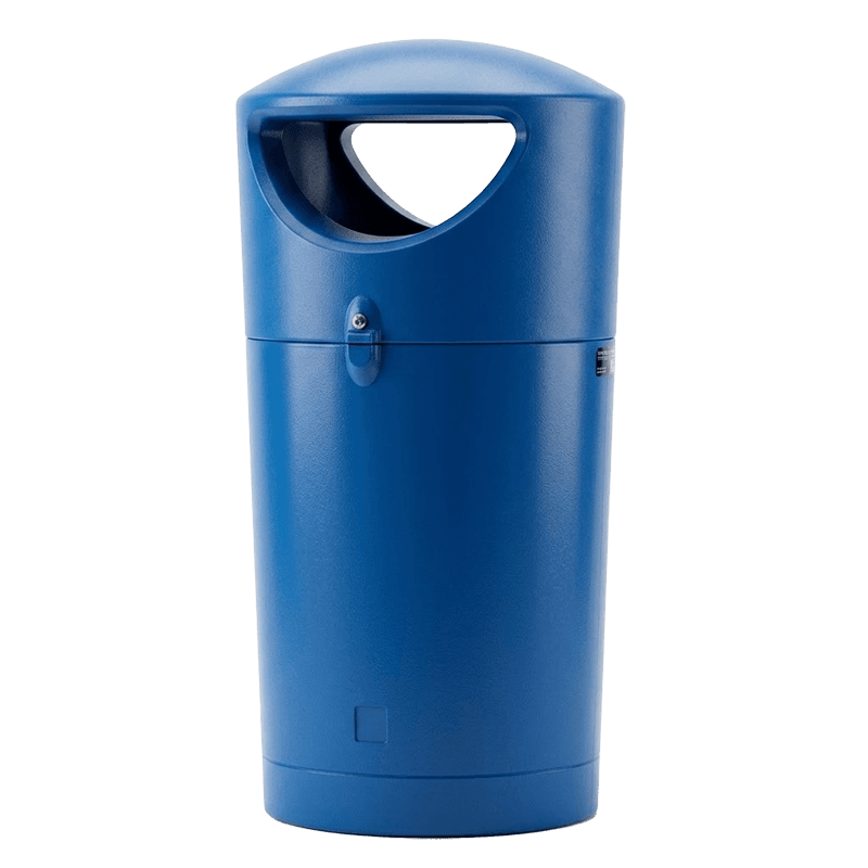 Poubelle extérieure ronde 100 L en MDPE – TS-Hood - 4 coloris