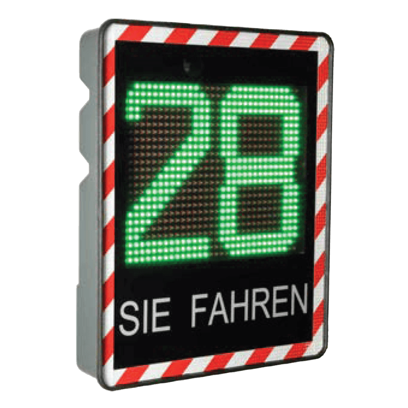 LED Smiley Geschwindigkeitsanzeige I-SAFE-TS1 - mit Datenerfassung