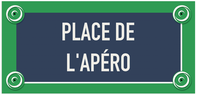 Plaque de rue Paris personnalisable 500 x 240 mm sans fronton