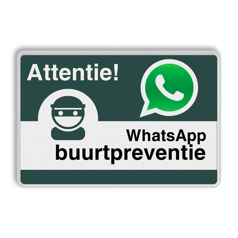 WhatsApp Buurtpreventie - Informatiebord basic - L209wa