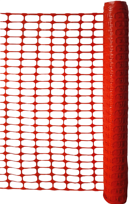Kunststoff-Fangzaun aus HDPE – 1,00 × 50 m in orange