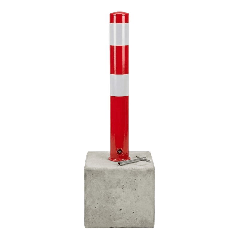 Afzetpaal uitneembaar 750mm t.b.v. betonvoet 295x295x350mm