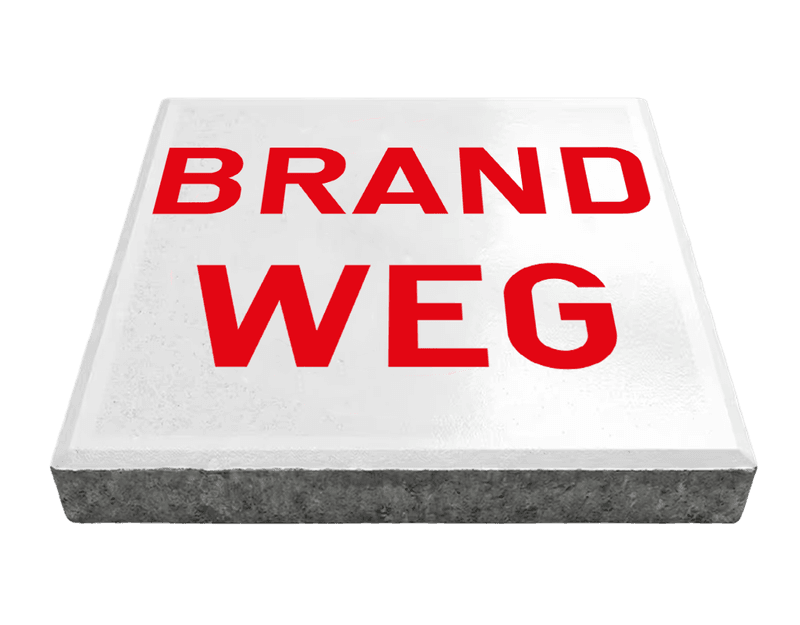 Stoeptegel brandweg (TS-ST_BW2) - 30x30cm met facetrand