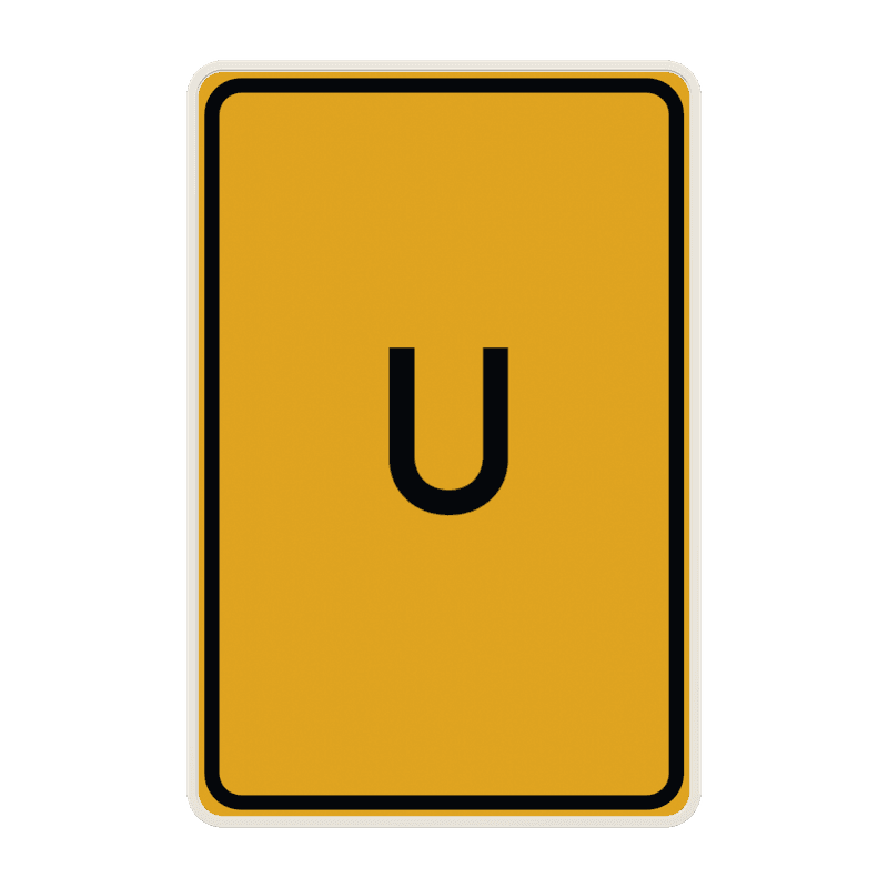 Verkehrszeichen 455.1-50 Umleitung ohne Pfeil