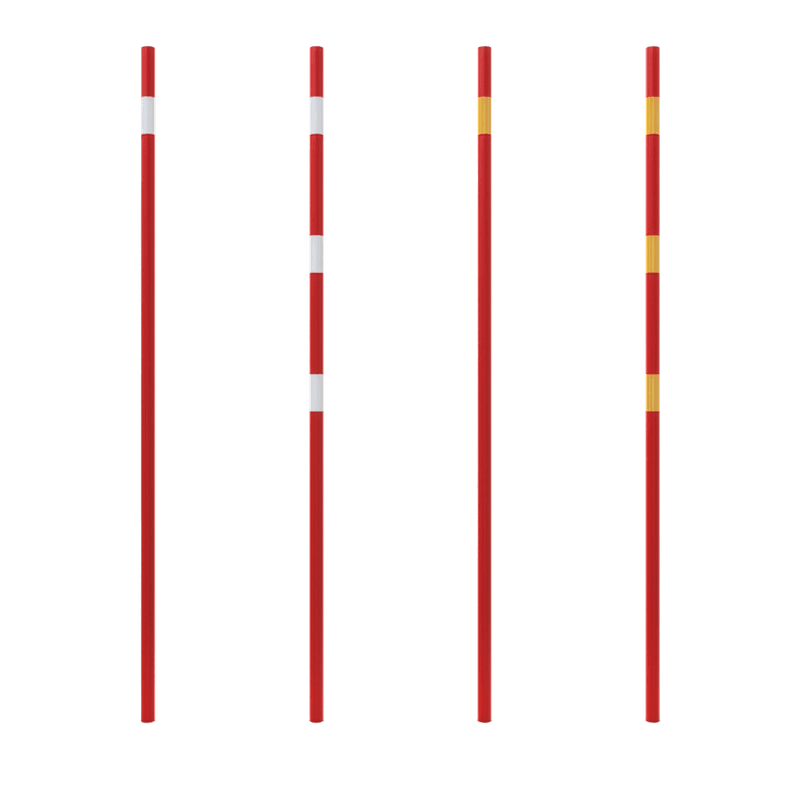 Schneestange Ø42x2000mm aus Kunststoff mit Reflexstreifen