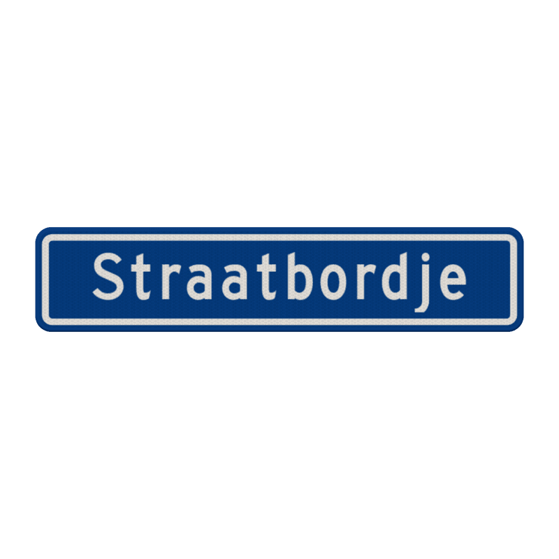 Straatnaambord 12 karakters 700x150 mm NEN 1772