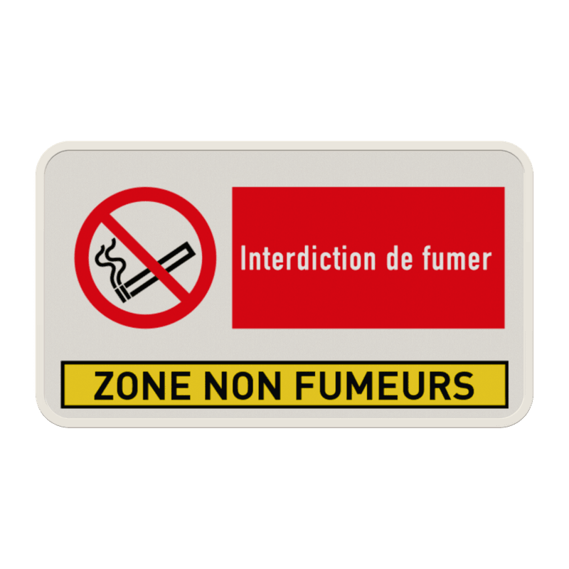 Panneau d'information - interdiction de fumer