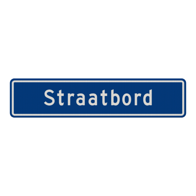 Straatnaambord 12 karakters 900x200 mm NEN 1772