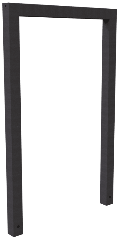 Fietsnietje staal vierkant - antracietgrijs - 750x1200mm