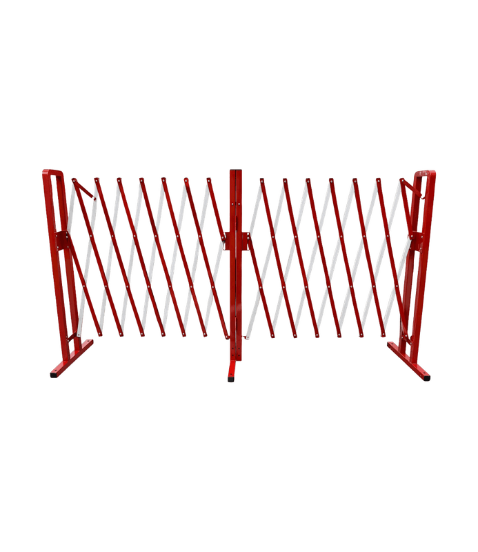 Schaarhek staal 4 meter (XL) rood/wit – opvouwbaar