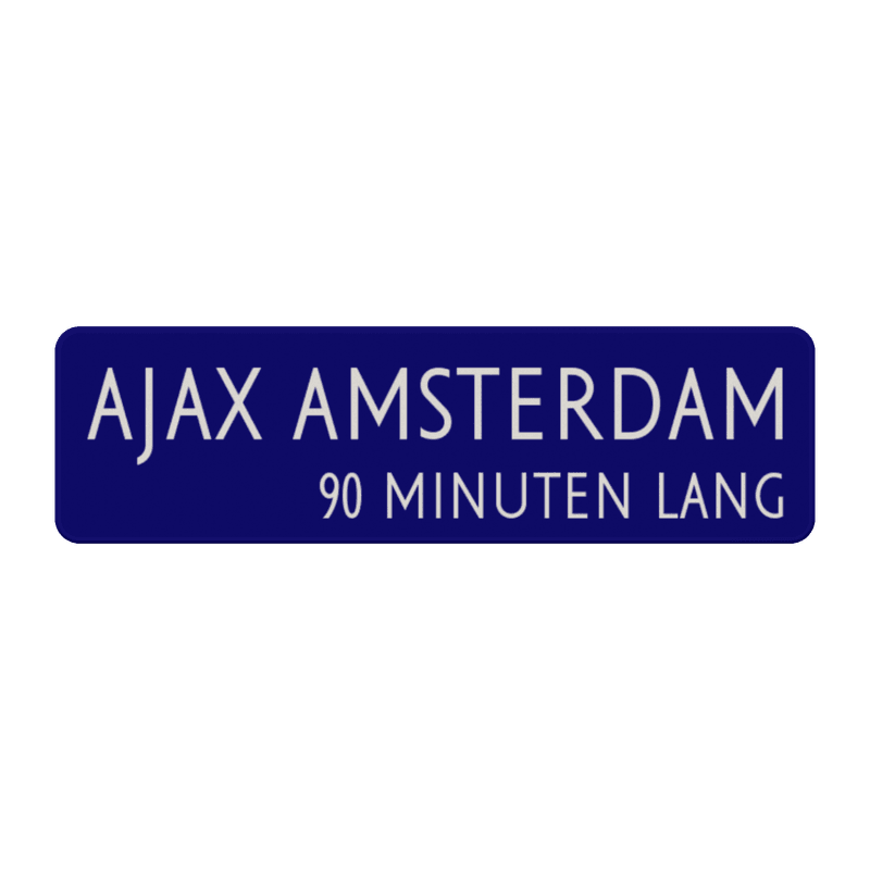 Straatnaambord aluminium DOR 700x200mm - type Amsterdam