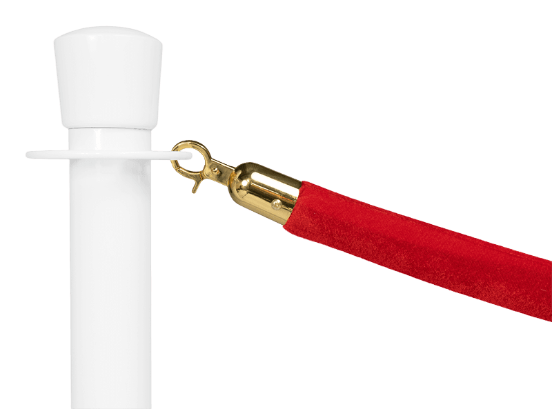 Afzetkoord zwart gedraaid - voor koordpaaltjes met sluiting - 150cm