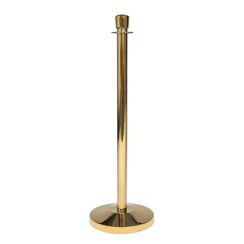 Afzetpaal zwart RVS - voor koordafzetting - 1000mm