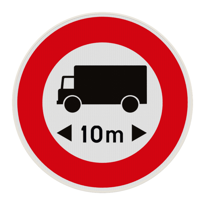 Panneau B10a – Limitation de longueur