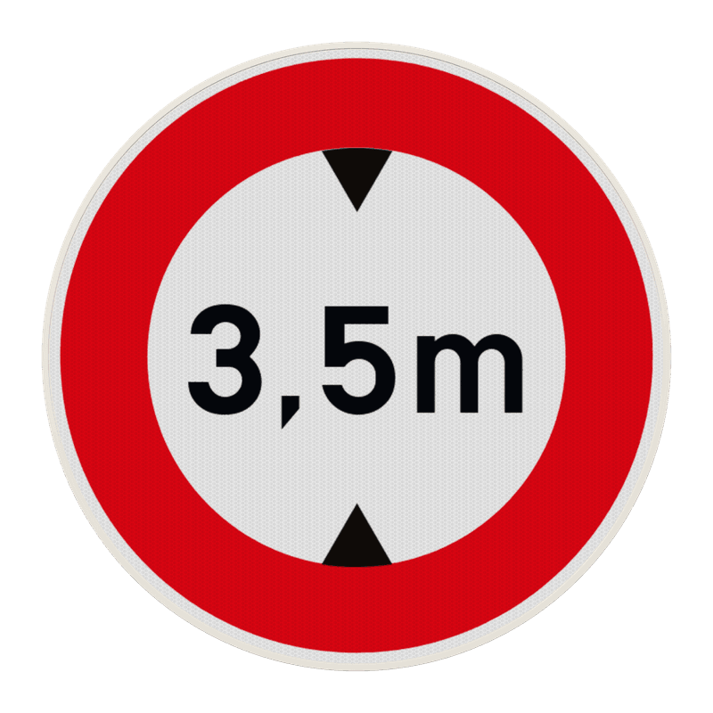 Panneau B12 – Limitation de hauteur