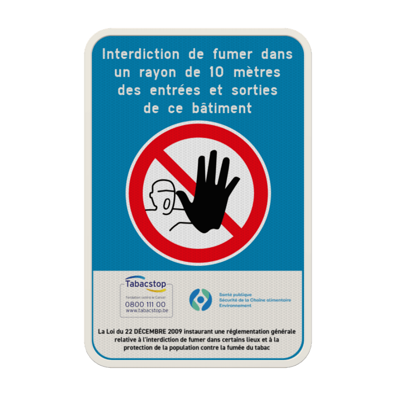 Interdiction de fumer - 10 mètres - Établissements publics