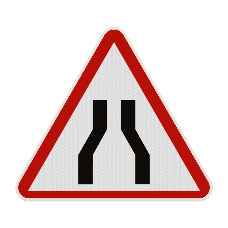 Panneau A3 – Chaussée rétrécie