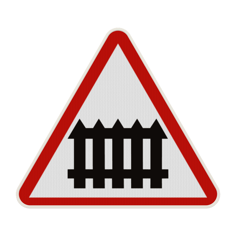 Panneau A7 – Passage à niveau muni de barrières