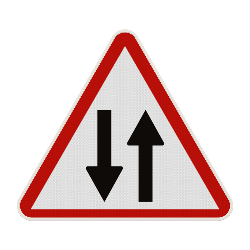 Panneau A18 – Circulation dans les deux sens