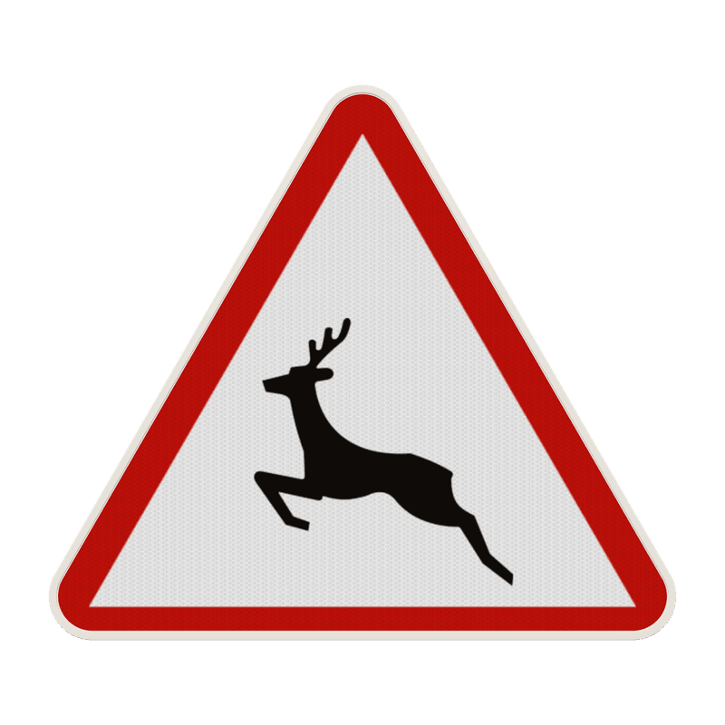 Panneau A15b – Passage d’animaux sauvages