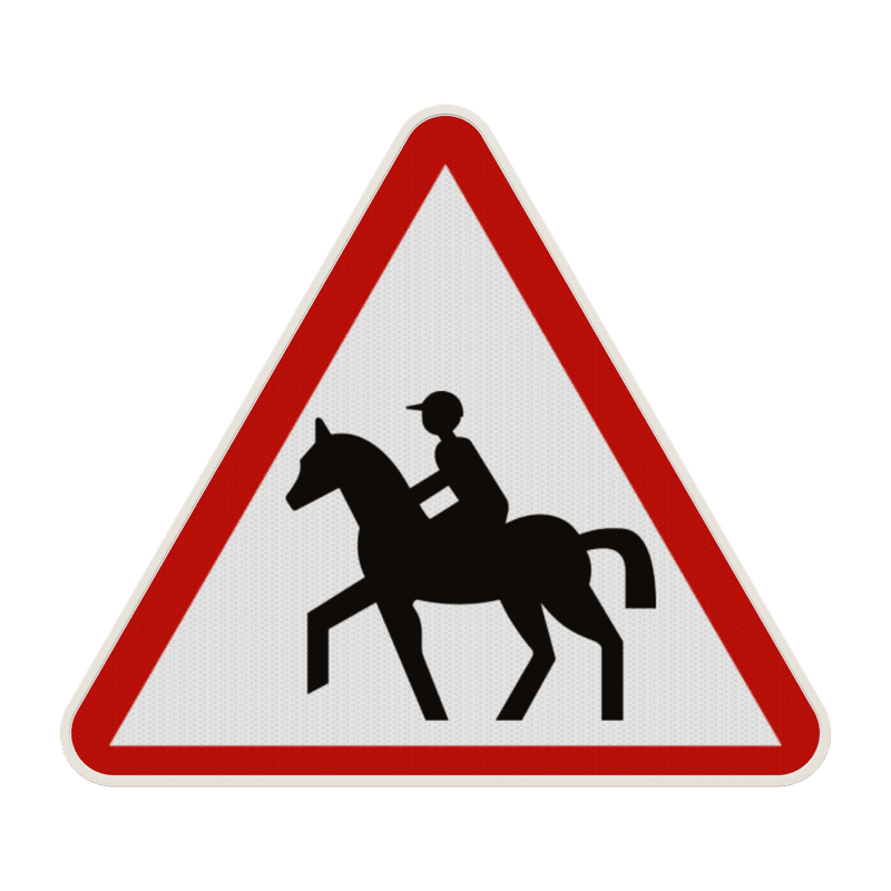 Panneau A15c – Passage de cavaliers