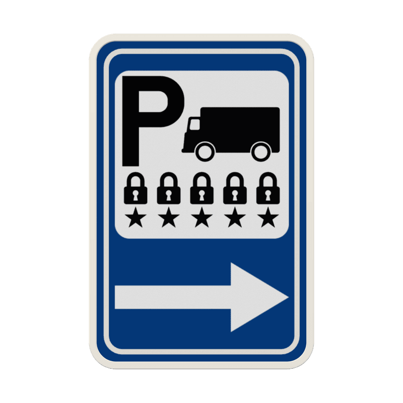 Panneau G2000 - F59c3 - Annonce d’un parking