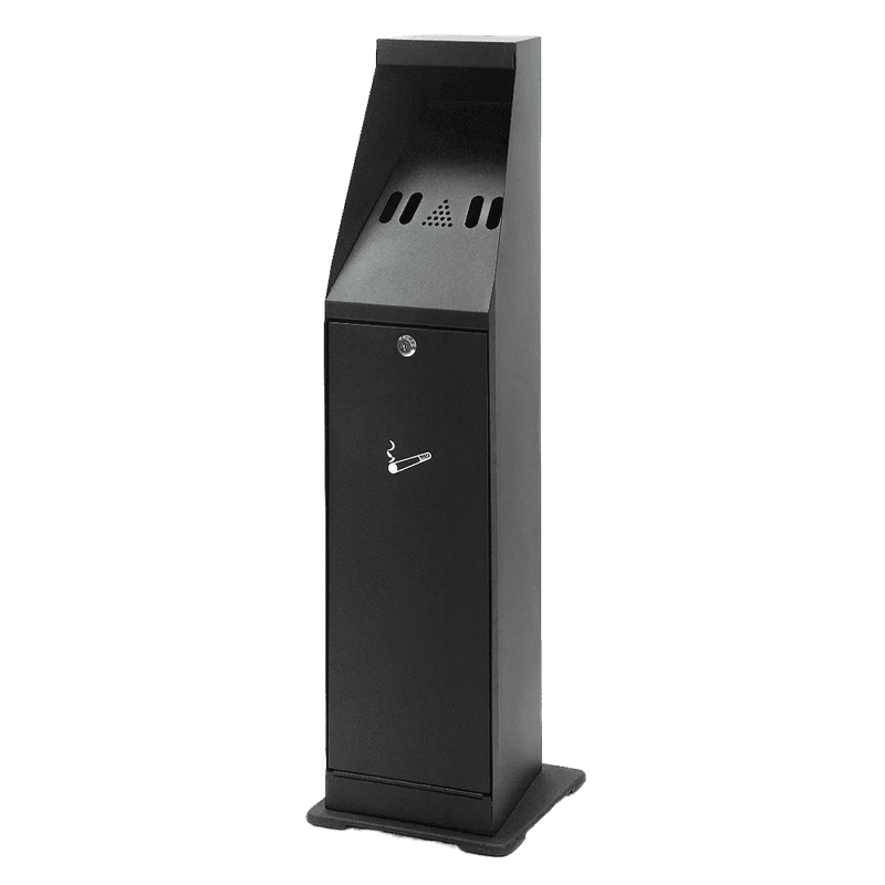 Staande asbak (zwart) TS-ASHLINE - 4,4 liter inhoud