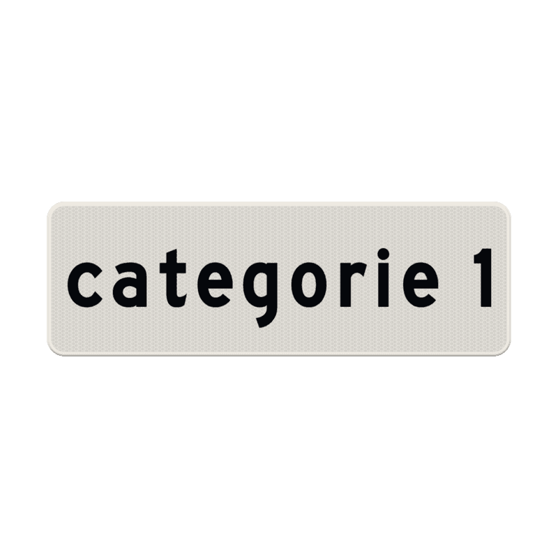 Verkeersbord RVV OB902-1 - Categorie 1