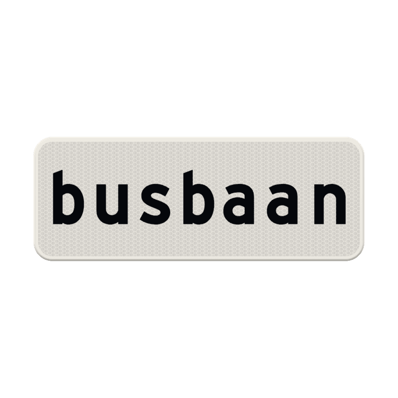Verkeersbord RVV OB619 - Busbaan