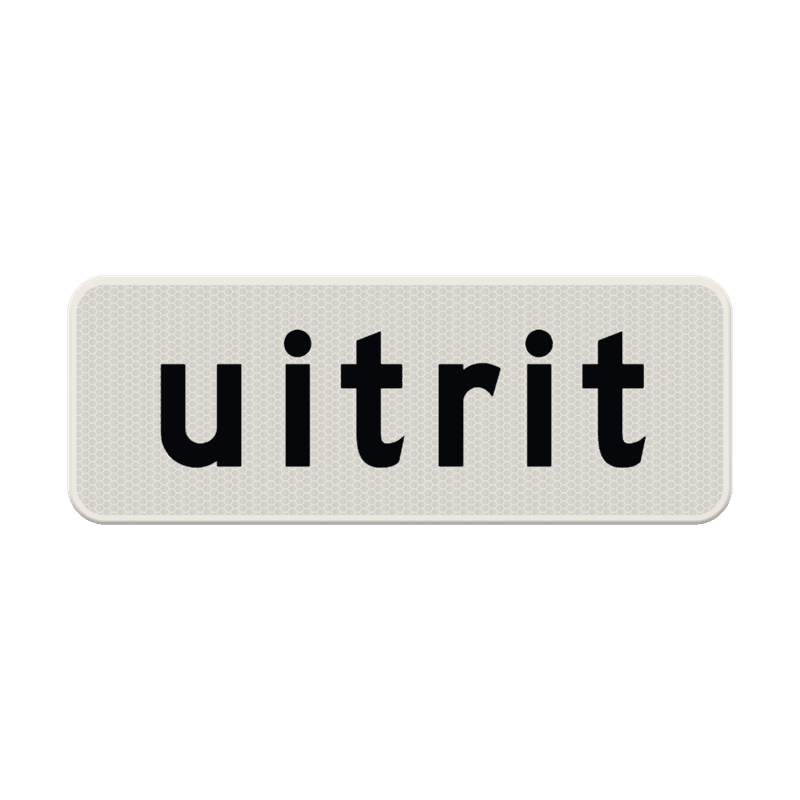 Verkeersbord RVV OB622 - Uitrit