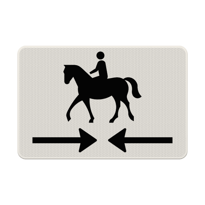 Verkeersbord RVV OB503OB01 - Kruising ruiterpad