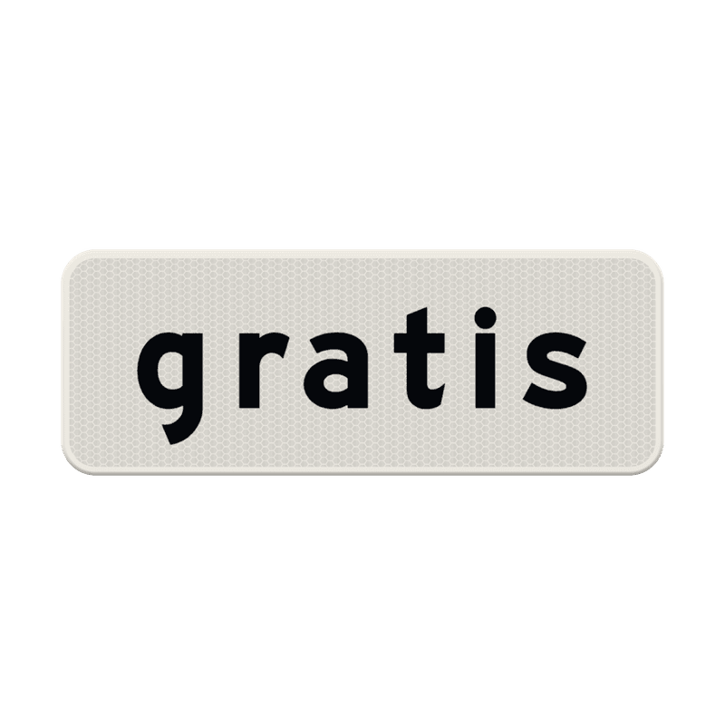 Verkeersbord RVV OB308 - Gratis