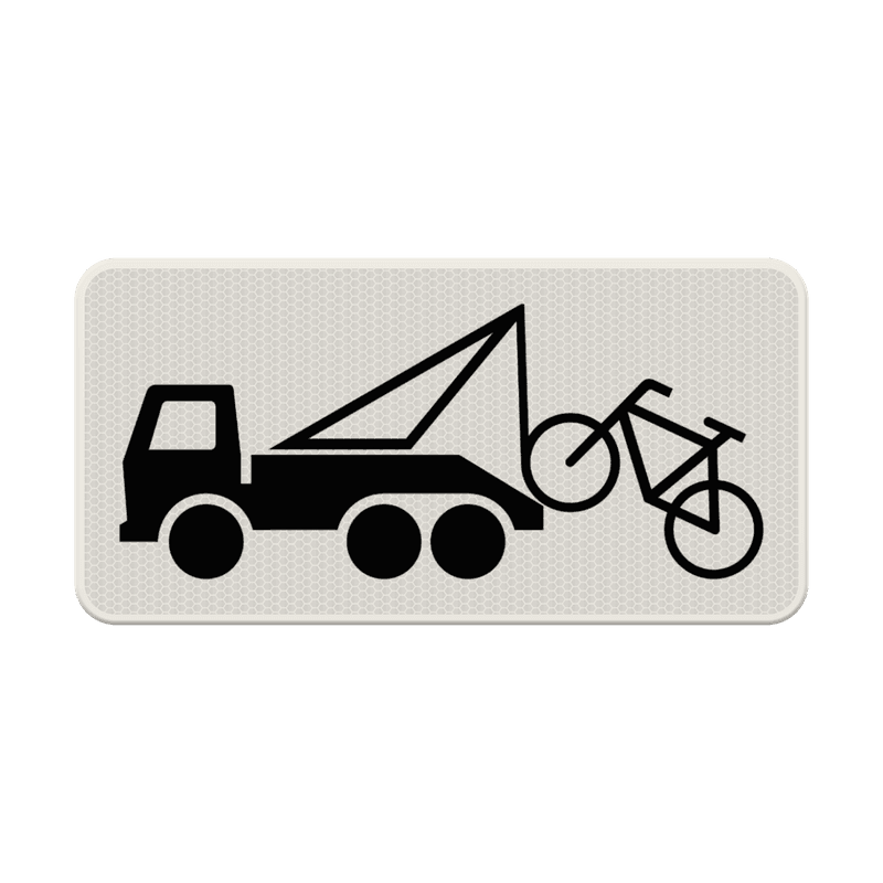 Verkeersbord RVV OB304a - Wegknipregeling fietsen van kracht